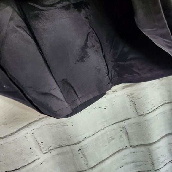 Theory Women's Myani Contour Sleeveless Solid Black Knee Length Dress Stretch 8 - Picture 8 of 11